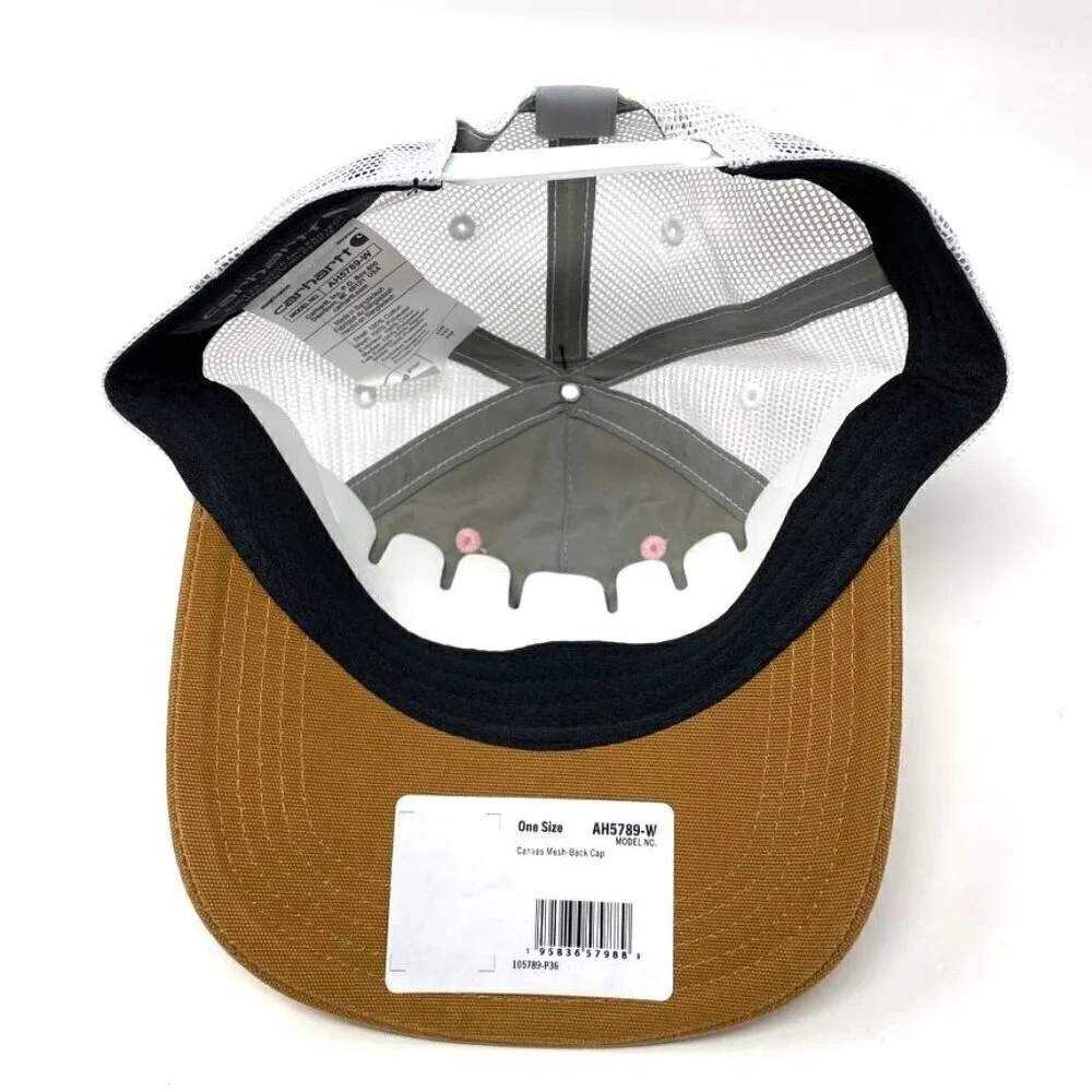 Carhartt 105789 Women's Canvas Mesh-Back Trucker Hat Cherry Blossom